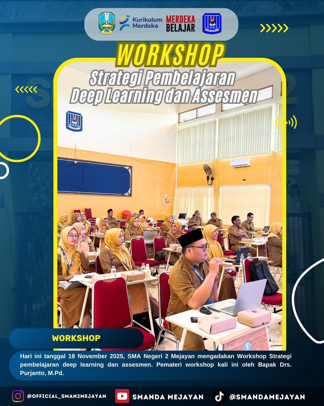 Workshop Strategi Pembelajaran Deep Learning dan Assemen